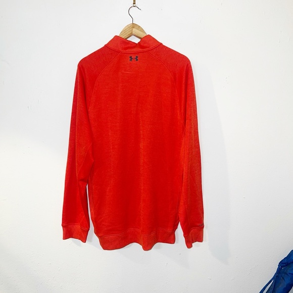 Under Armour men’s orange storm 1 cold gear loose fit quarter zip up jacket - Picture 8 of 12